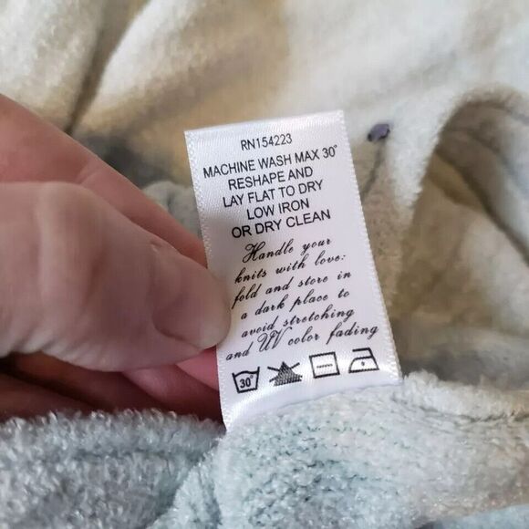 NEW JoosTricot Chenille Cheer Mini Skirt Light Blue Rhinestone S Terrycloth - Picture 7 of 10